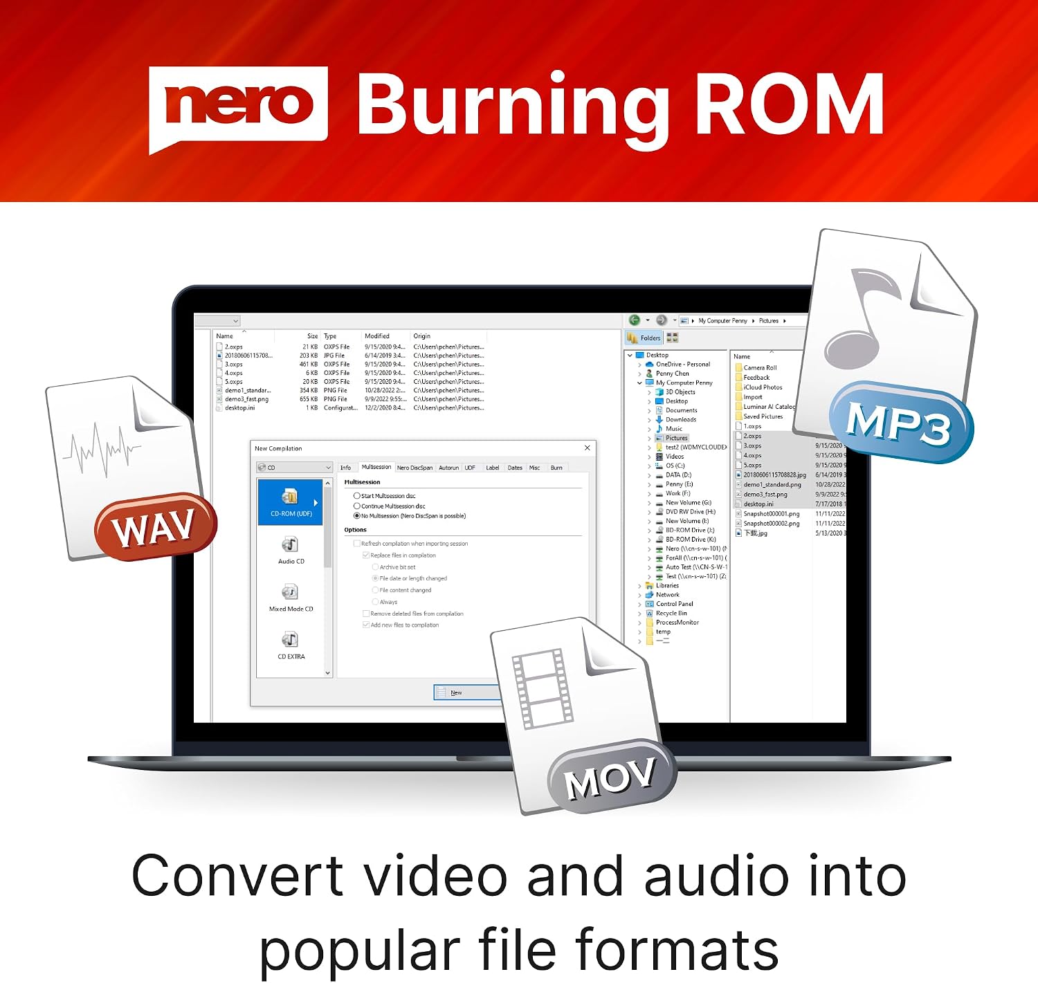 Thumbnail 5 de Nero Burning ROM 2026 for Windows — Burn, Copy, Rip & Create ISO with Lifetime License (1 PC)