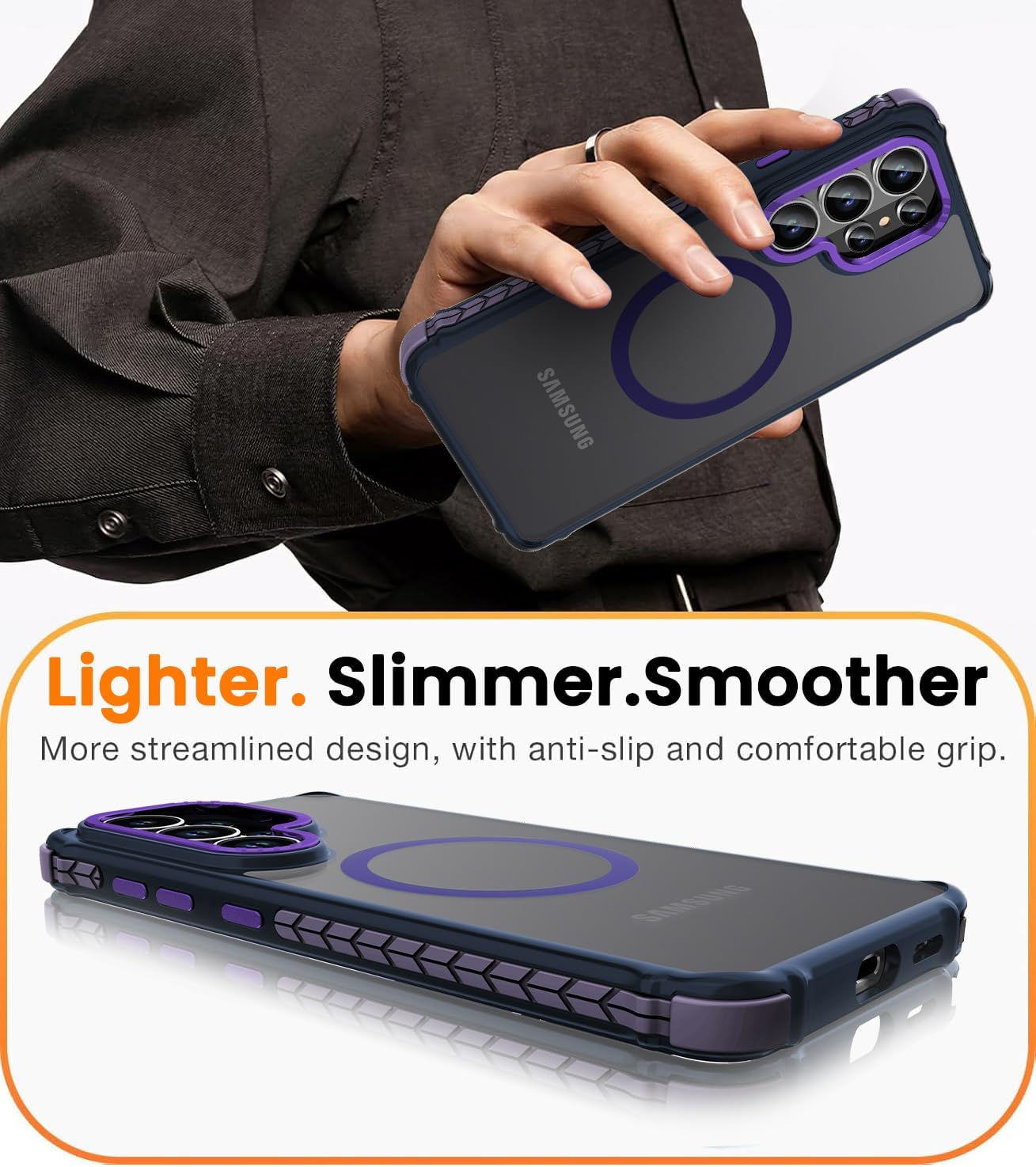 Thumbnail 6 de DEERLAMN Strong Magnetic Case for Samsung S26 Ultra 6.9-inch