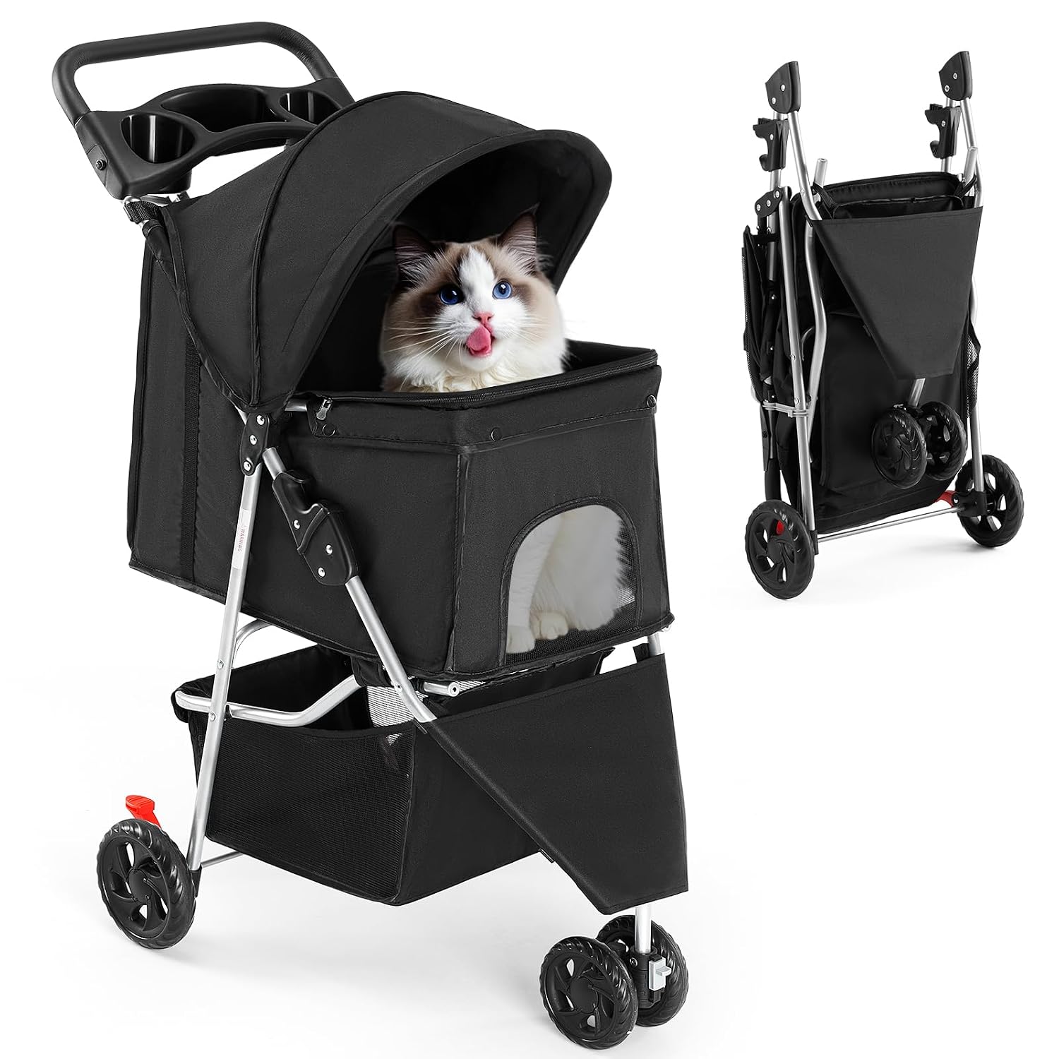 Thumbnail 6 de KMFurnila 3-Wheel Pet Stroller