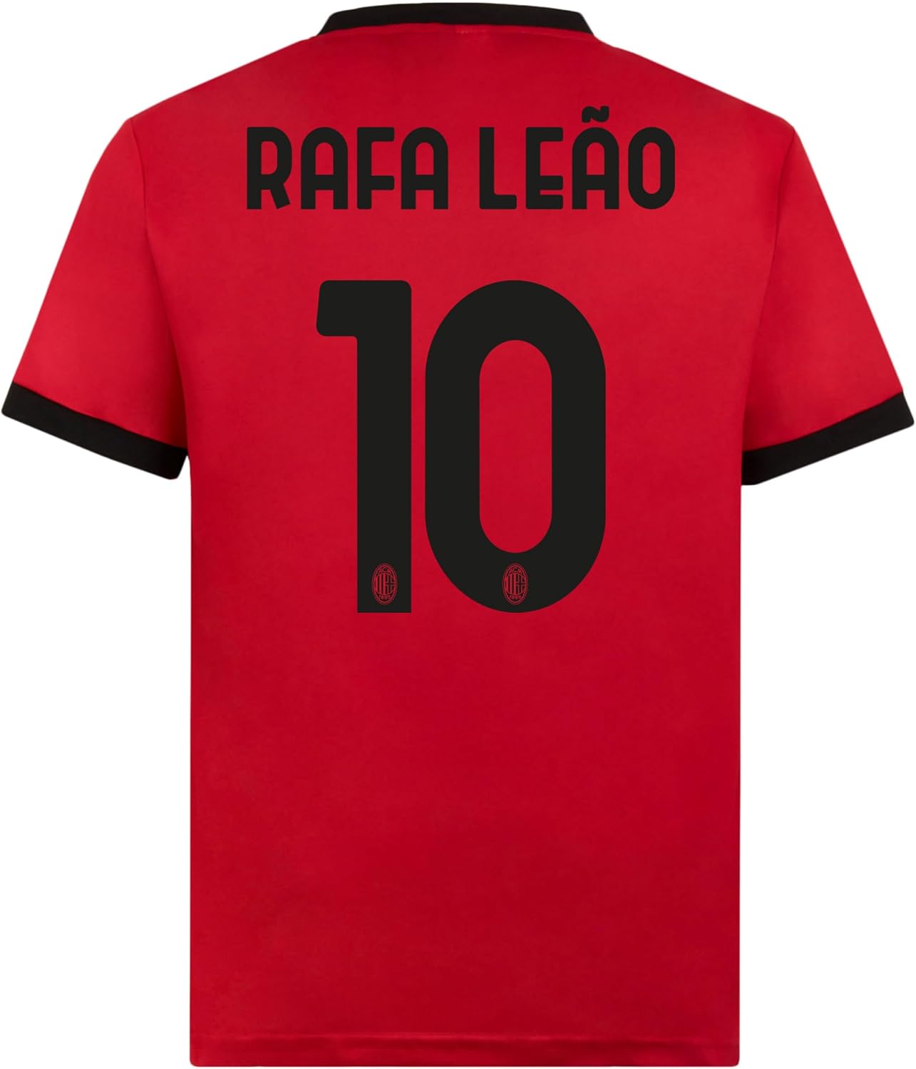 Detalle de AC Milan TKD23 – oficjalna koszulka domowa 2023/24, Rafa Leão 10