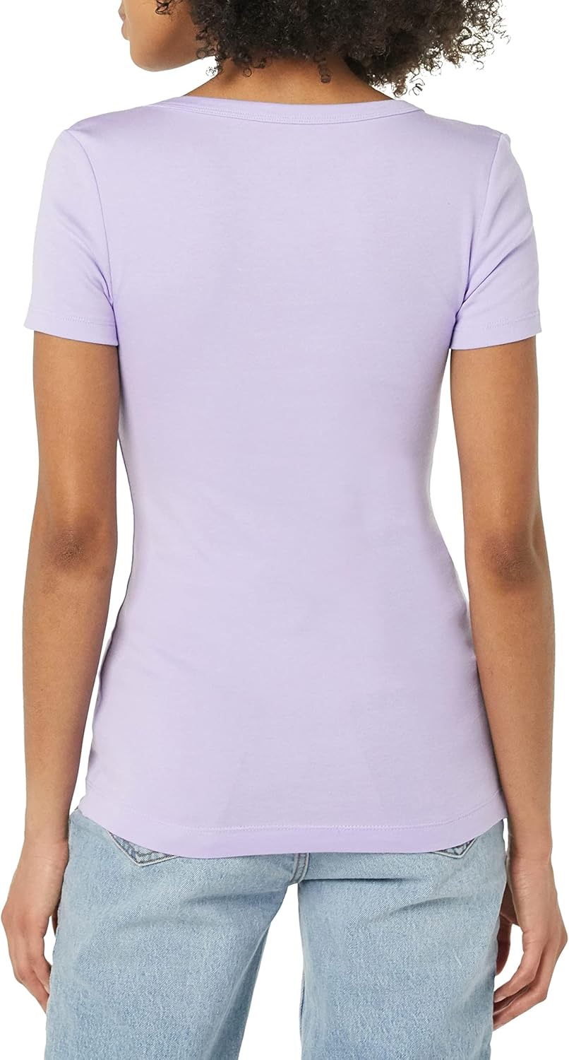 Detalle 2 de Amazon Essentials Women's Slim-Fit Short-Sleeve V-Neck T-Shirt