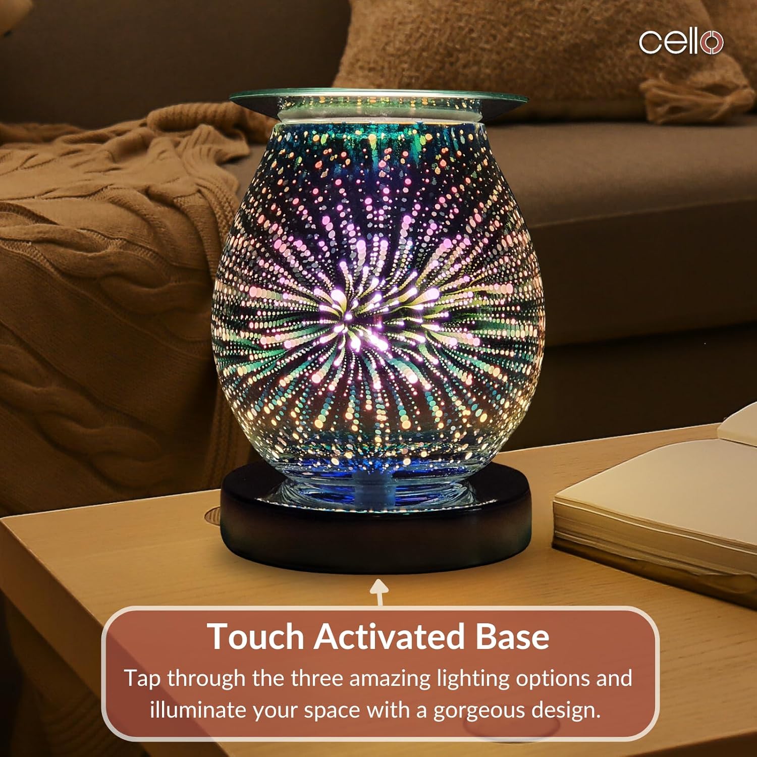 Thumbnail 3 de Cello Pop 3D Touch Electric Melt Burner (Electric Diffuser) for Wax Melts & Essential Oils