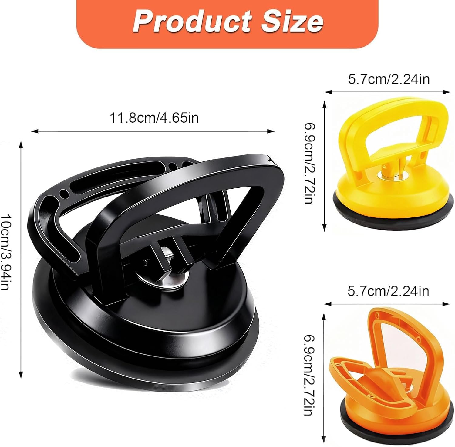 Thumbnail 1 de Yeqqzq Dent Puller 3 Pack – car dent remover kit with large and small suction pullers