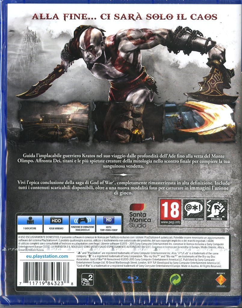 Detalle 2 de God of War III Remastered HITS – PlayStation 4
