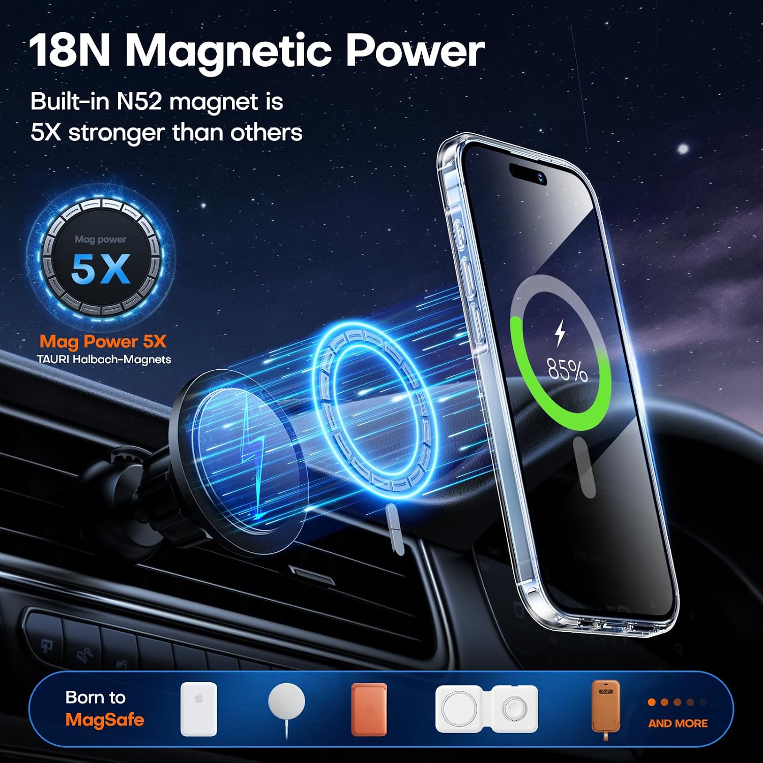 Detalle de TAURI Clear iPhone 15 Case 12FT protection
