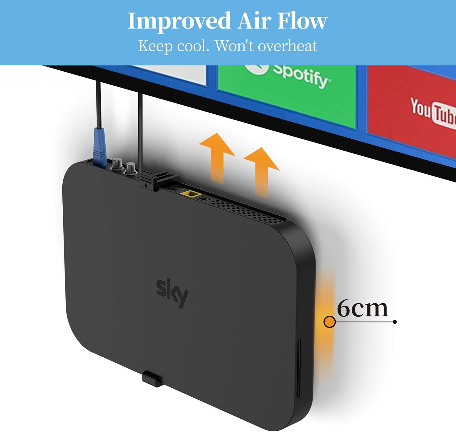 Thumbnail 5 de Cozycase Sky Q Wall Mount for 1TB TV Box