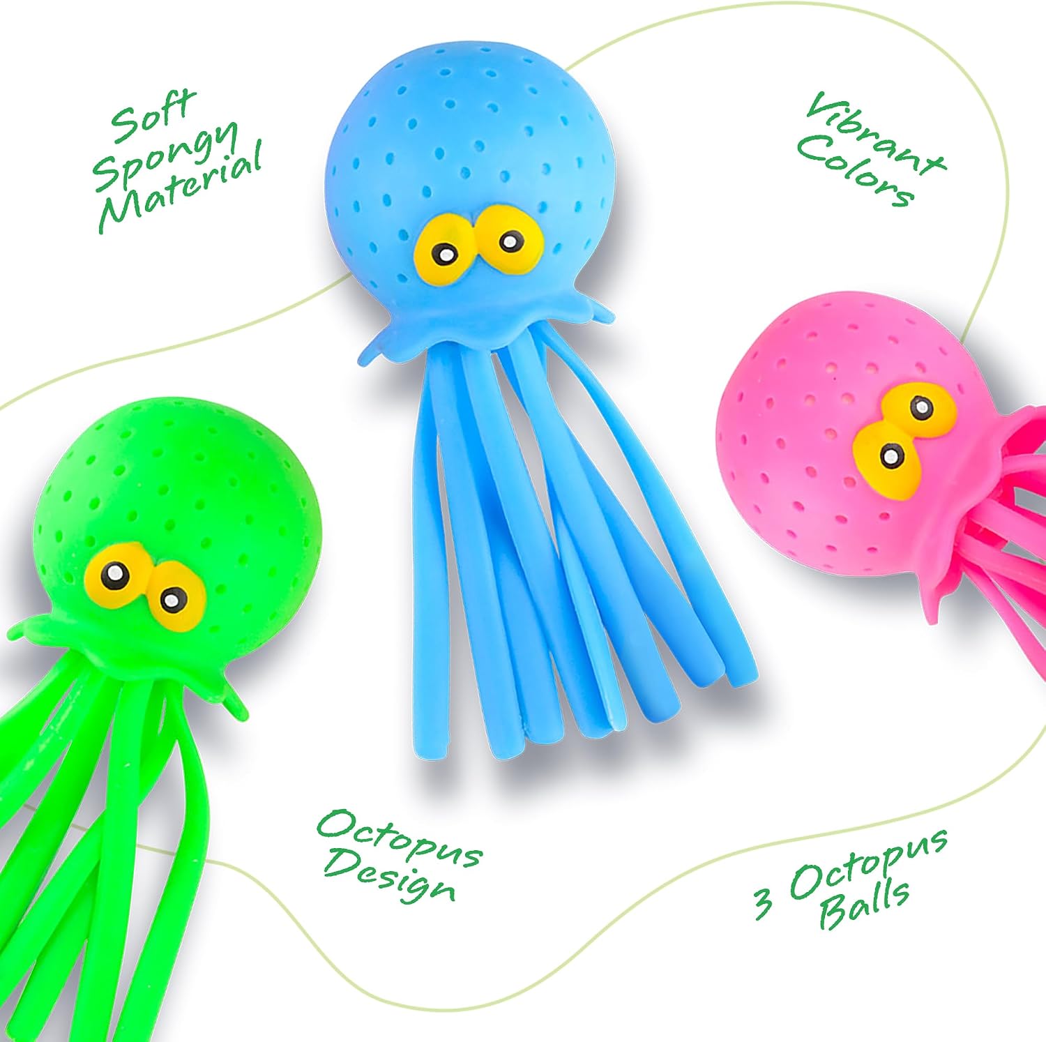 Thumbnail 6 de ArtCreativity Octopus Water Balls, Pack of 3