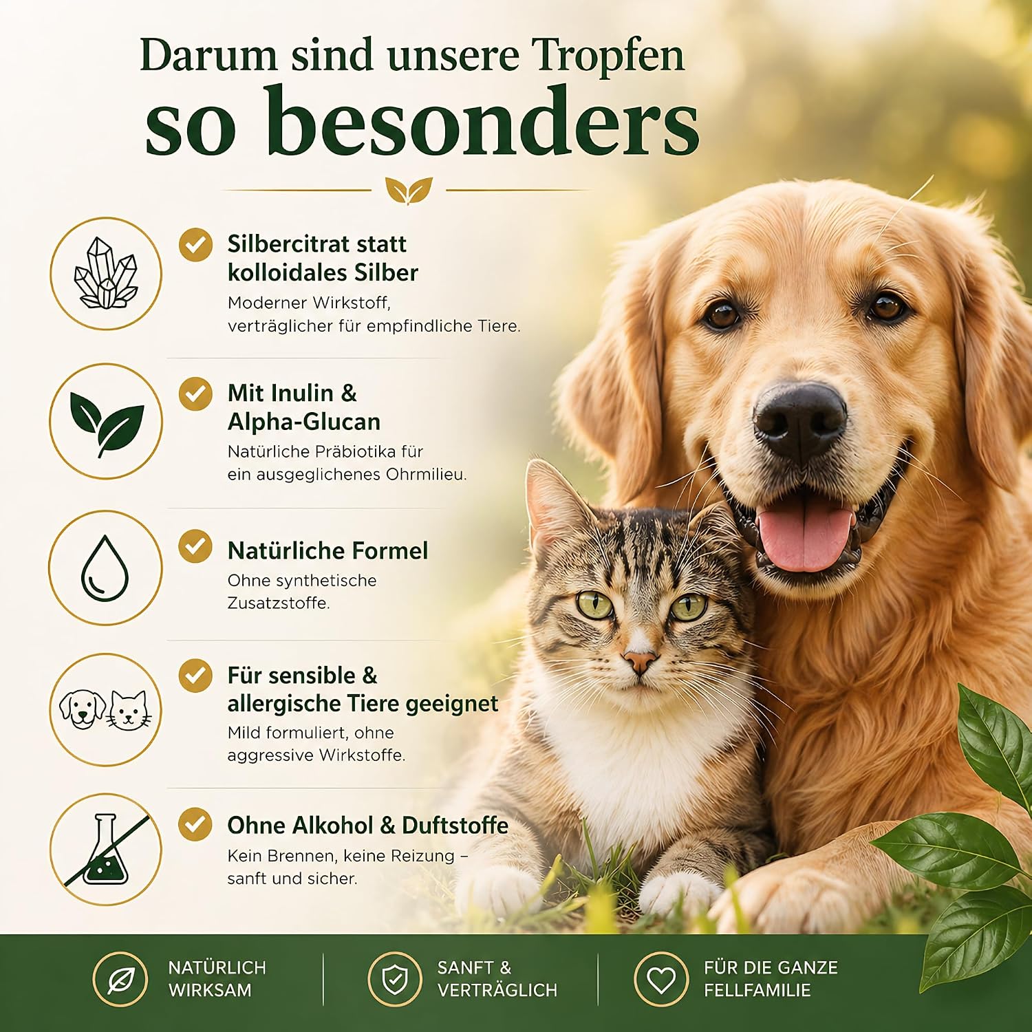 Thumbnail 2 de Golden Pets Ohrentropfen 50 ml für Hunde & Katzen