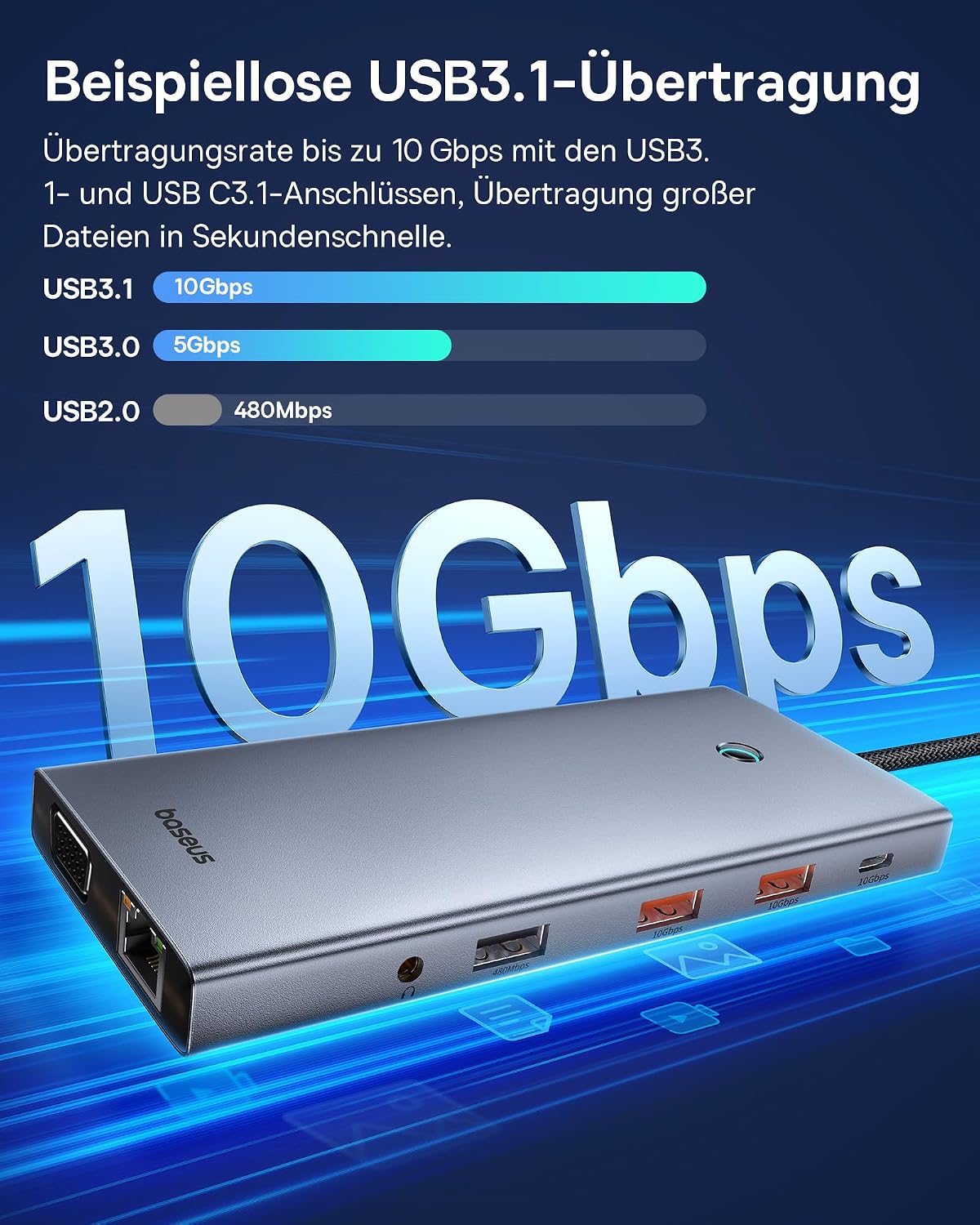 Thumbnail 4 de Baseus USB C Docking Station 13‑in‑1