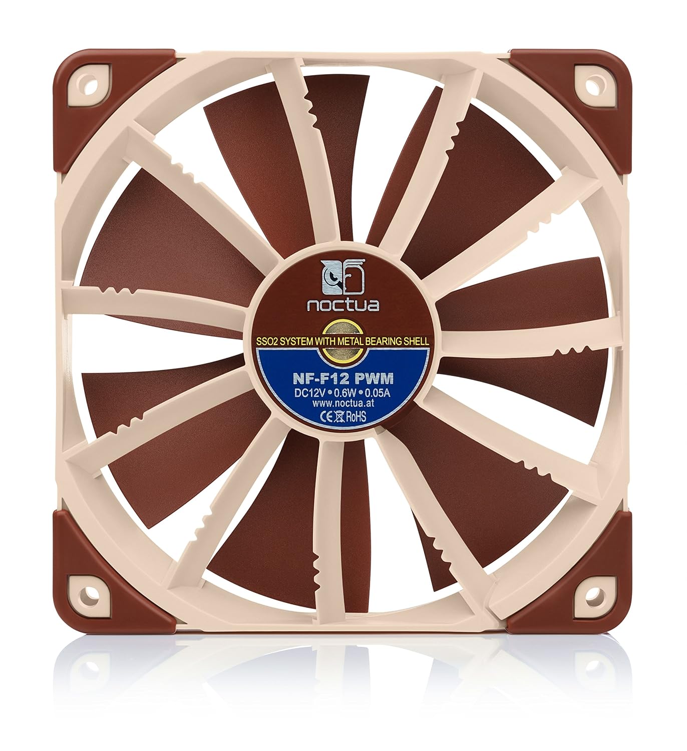 Detalle de Noctua NF-F12 PWM 120 mm Quiet Cooling Fan, 4-Pin PWM
