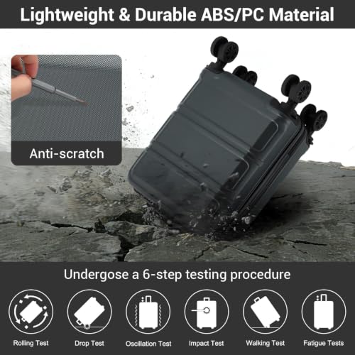 Detalle 1 de Kono Valise cabine 40 x 30 x 20 cm, coque rigide et 4 roues amovibles