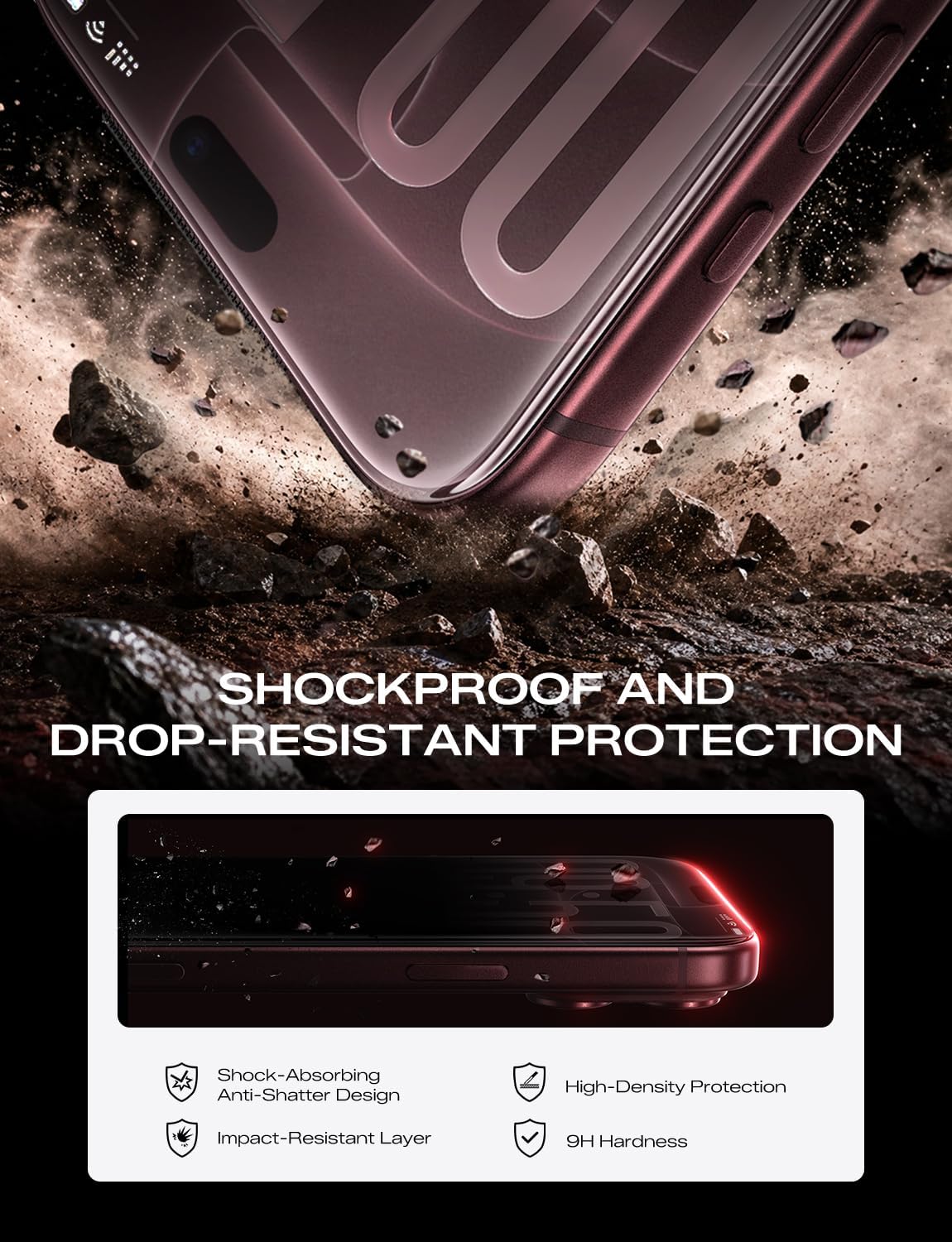Thumbnail 4 de MAGIC JOHN iPhone 18 Pro Max 6.9-Inch 9H Tempered Glass Screen Protector, 2-Pack