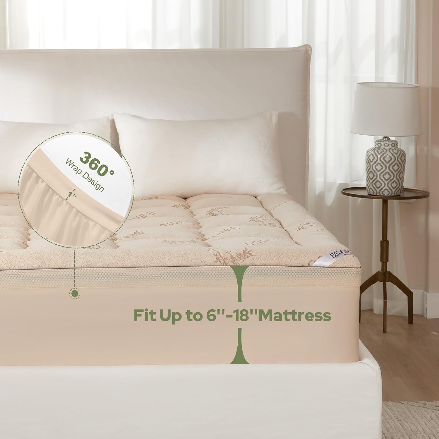 Detalle 1 de BEDLORE Twin Mattress Topper
