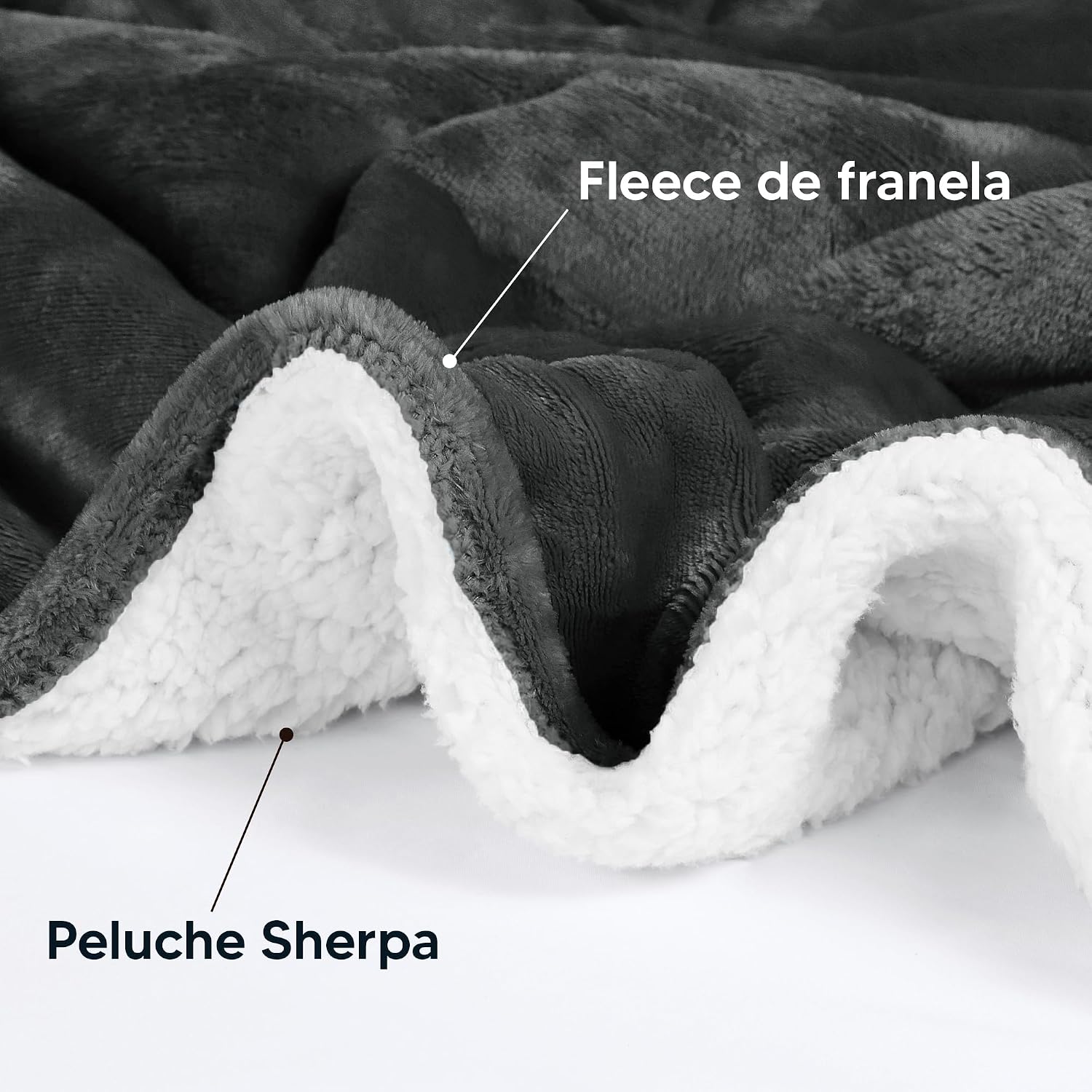 Thumbnail 2 de Utopia Bedding Manta Sherpa reversible 228x228