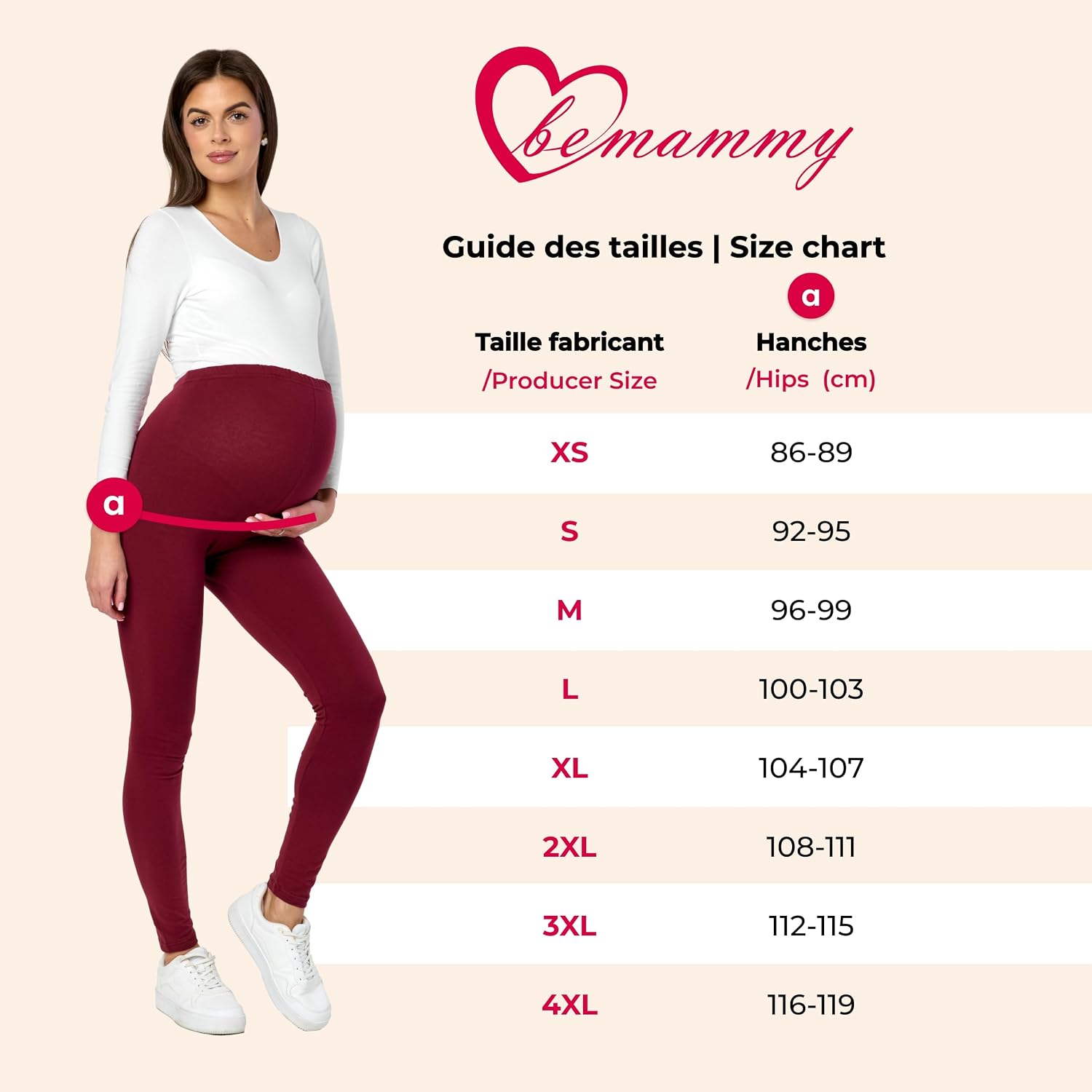 Thumbnail 6 de Be Mammy BE20-257 Legging de grossesse long đ€°