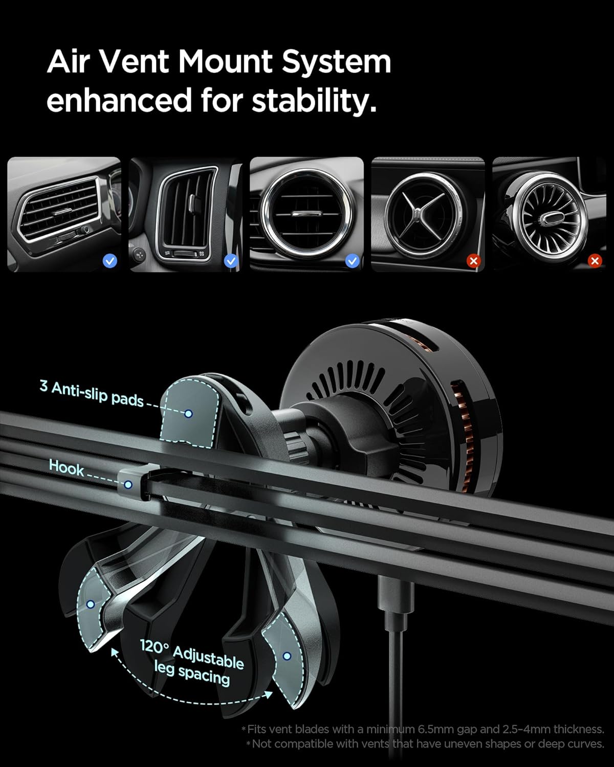 Thumbnail 4 de Spigen Essential CryoMax MagFit Qi2.2 25W chargeur voiture MagSafe avec refroidissement Peltier