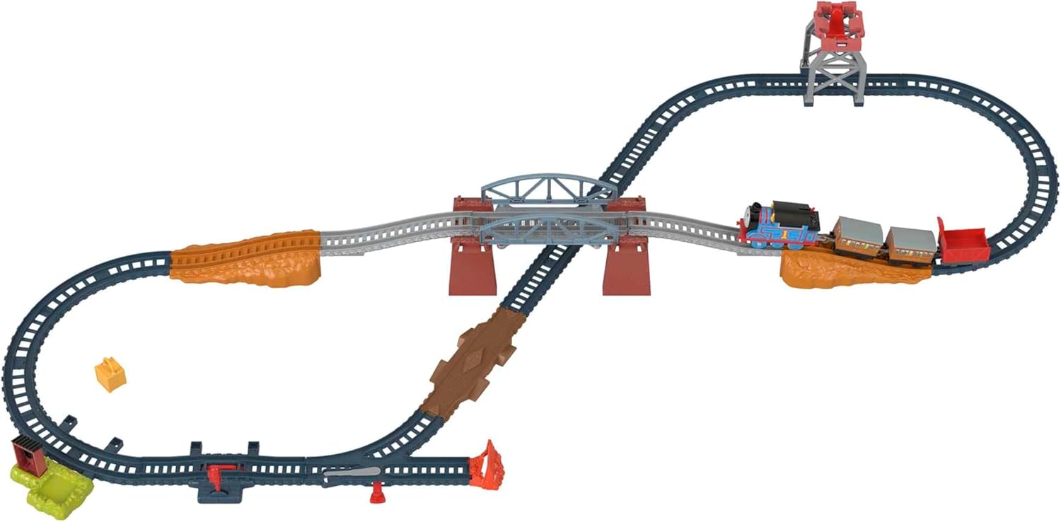 Detalle de Fisher-Price Thomas & Friends 3-in-1 Package Pickup Train Set with motorised Thomas (ages 3+)
