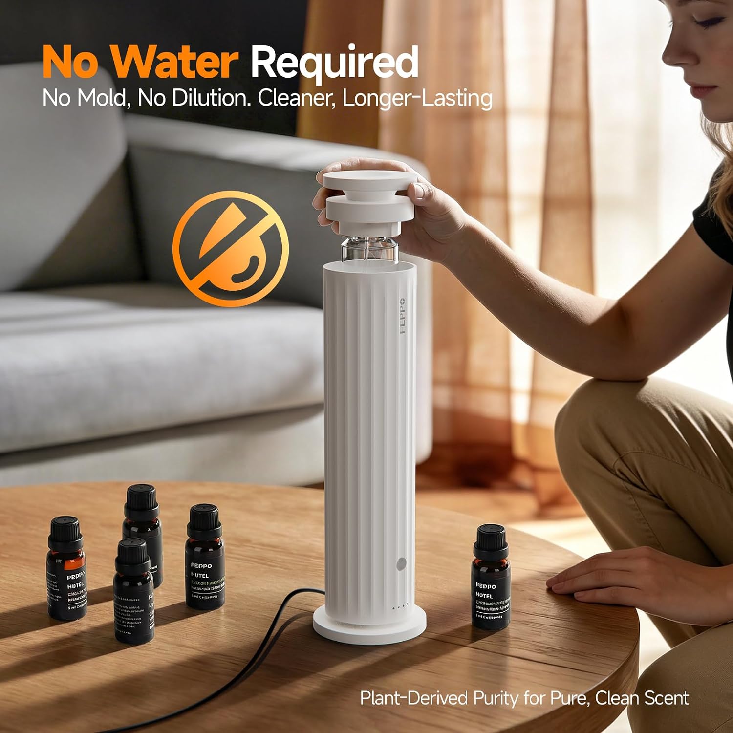 Thumbnail 1 de FEPPO Waterless Diffuser with 5×20 mL Oils