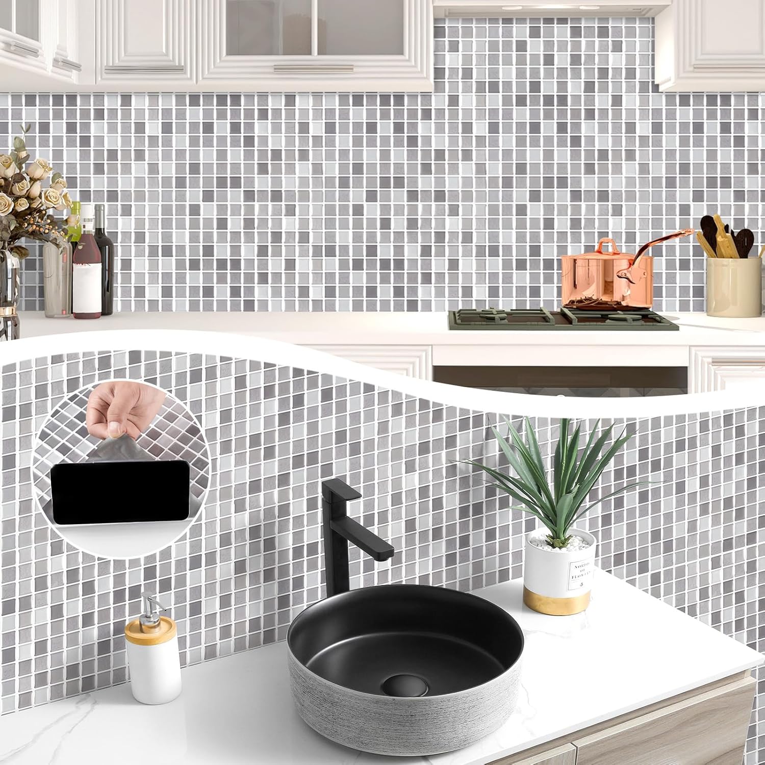 Thumbnail 3 de Hode Credence Adhesive Mosaïque 23,6×23,6 cm 📐