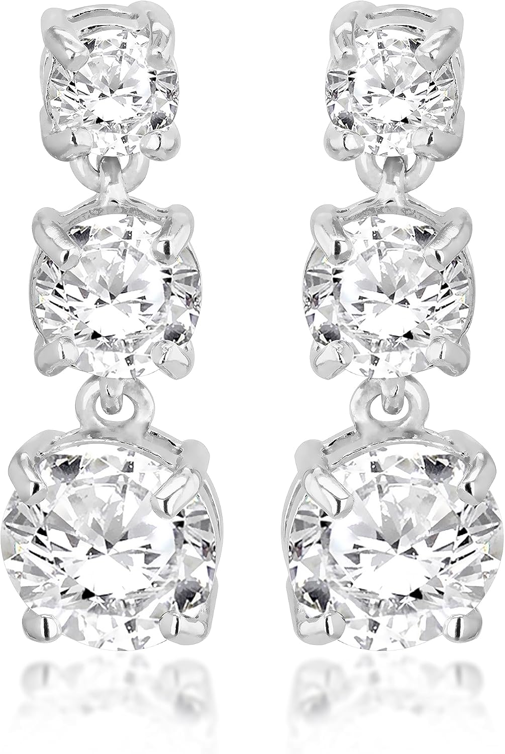 Detalle de Amazon Essentials Sterling Silver Drop Earrings