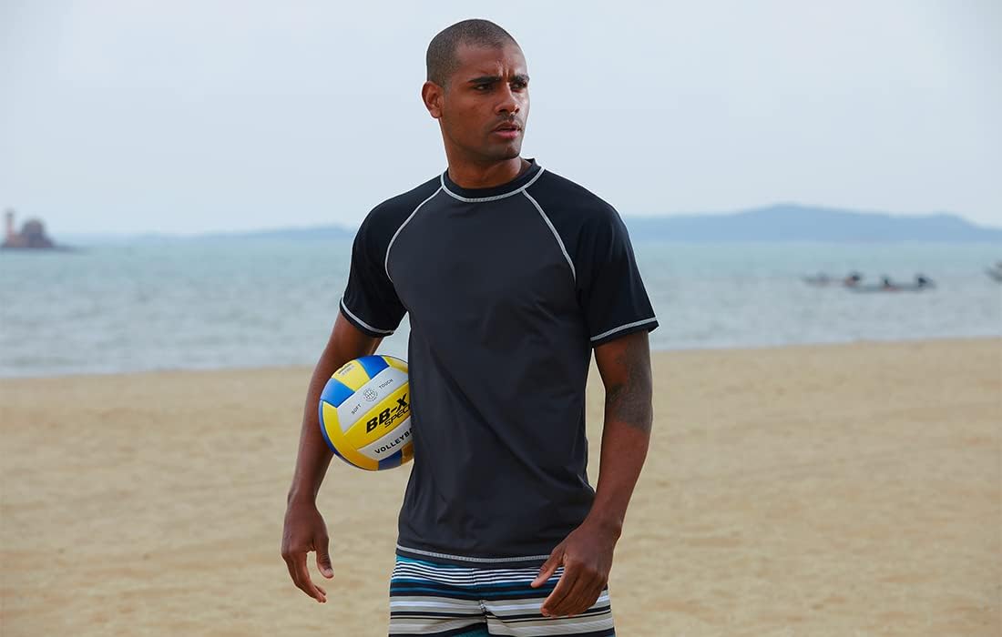 Detalle de YuKaiChen Men's Rash Vest UPF 50+ Short Sleeve Swim Shirt for Surfing and Water Sports