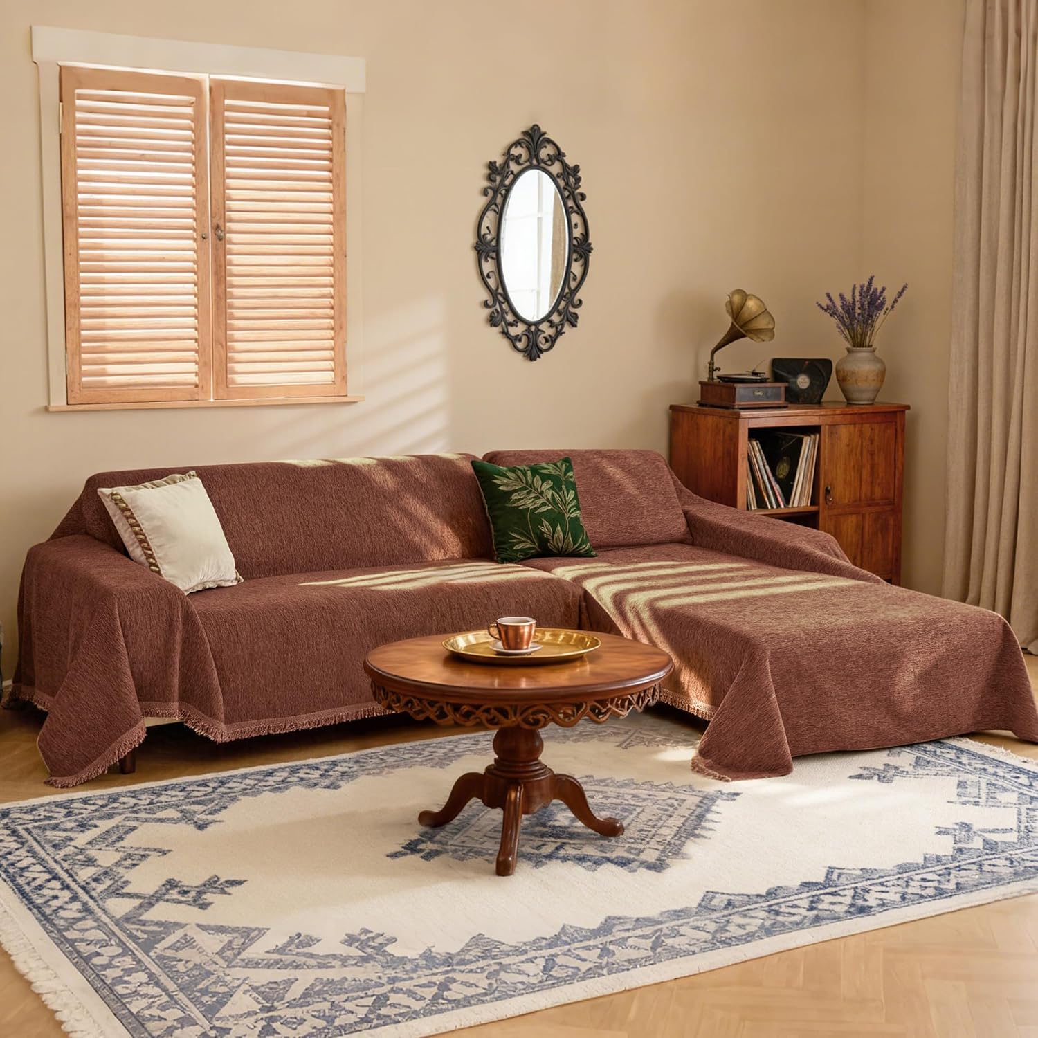 Detalle 2 de MYSKY HOME Sectional Couch Cover, Chenille