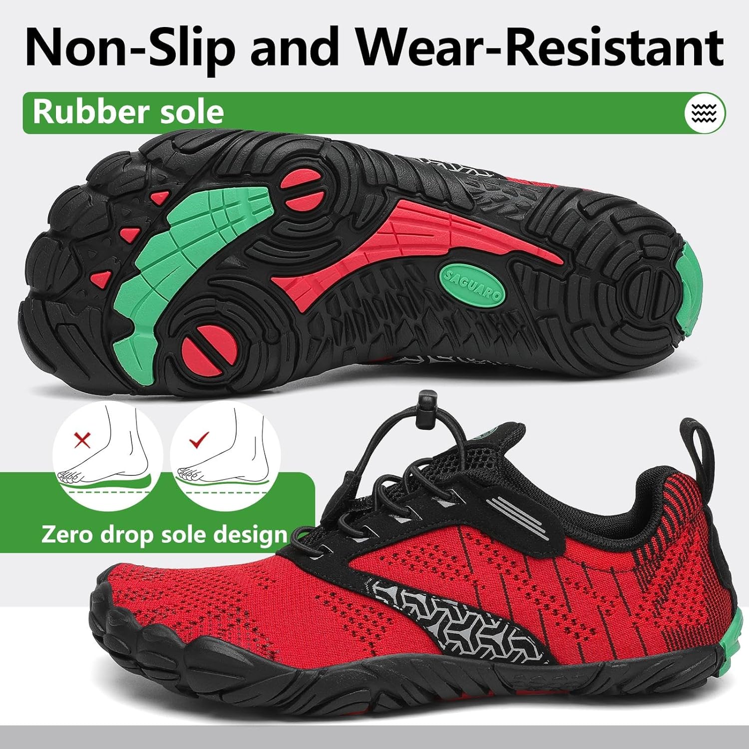Thumbnail 4 de SAGUARO Barfußschuhe Unisex – Minimalistische Fitnessschuhe für Damen & Herren, Gr.36–48