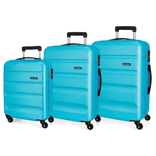 Detalle de Roll Road Flex Juego de Maletas Azul 182 L 55/65/75 cm