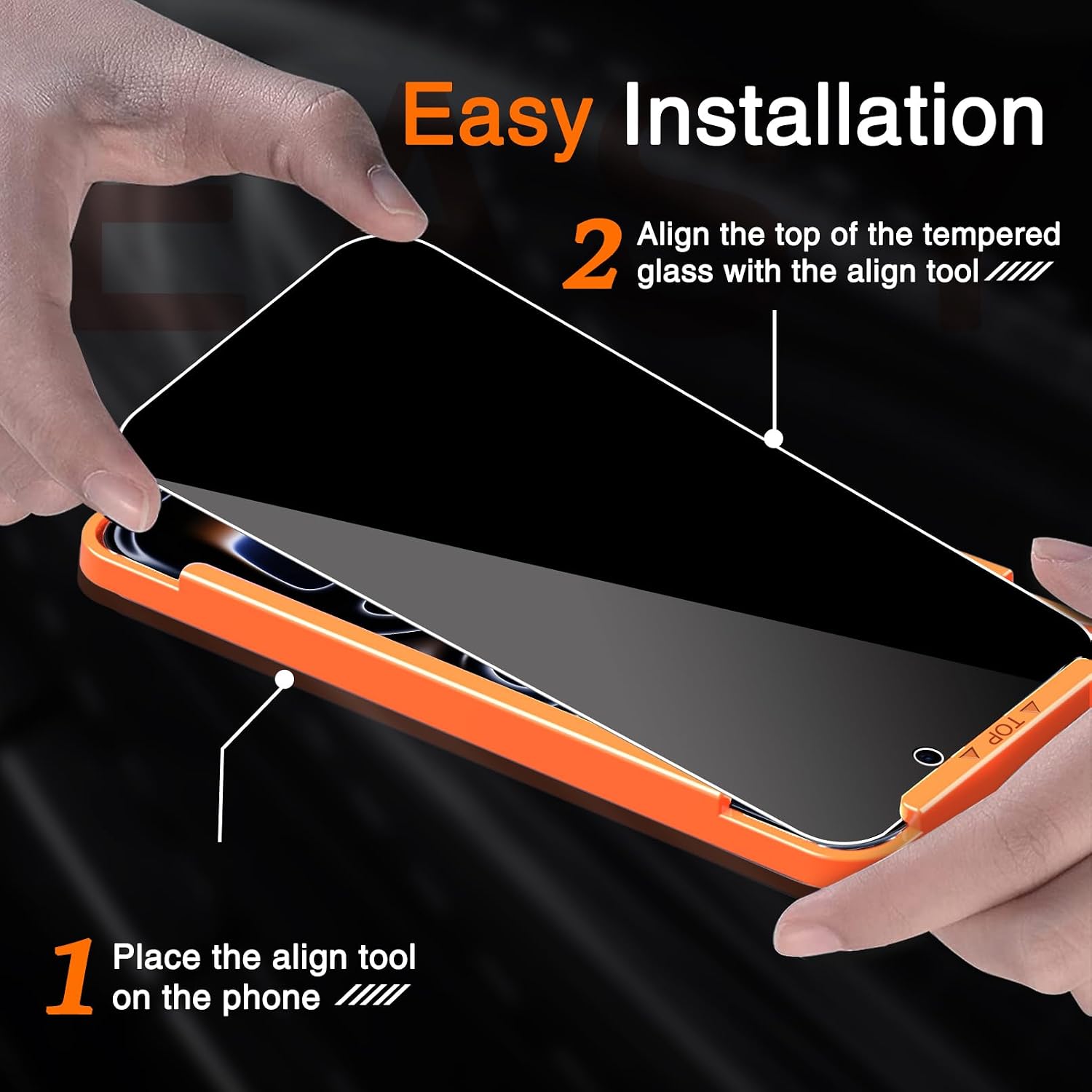 Detalle de Milomdoi 3 Pack Privacy Screen for iPhone 17 Pro Max