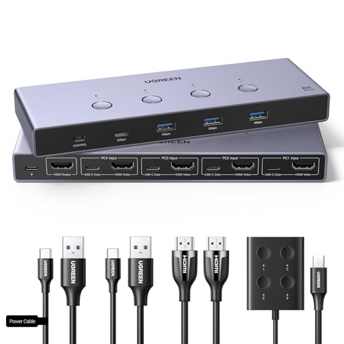 Detalle de UGREEN Switch KVM 8K 60Hz ⚙