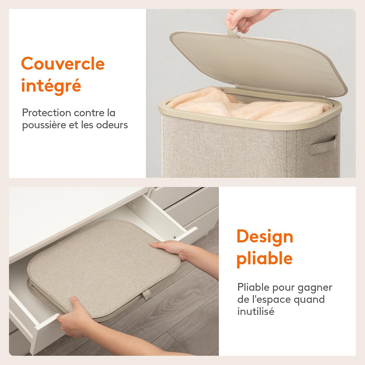 Detalle 2 de Lifewit Panier à linge 105L