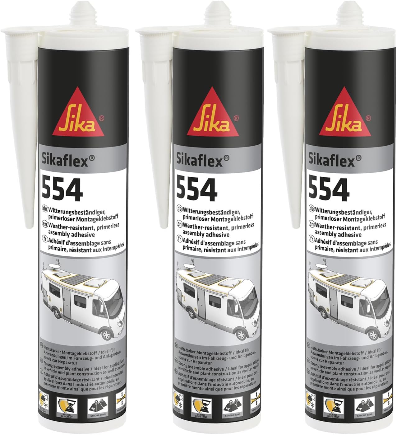 Thumbnail 6 de Sika Sikaflex-554 weiß – Vielseitiger Montageklebstoff für große Bauteile und hohe dynamische Belastungen