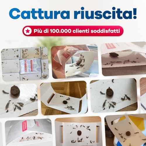 Detalle de Gerobug trappole adesive per pesciolini d’argento da 12 pezzi