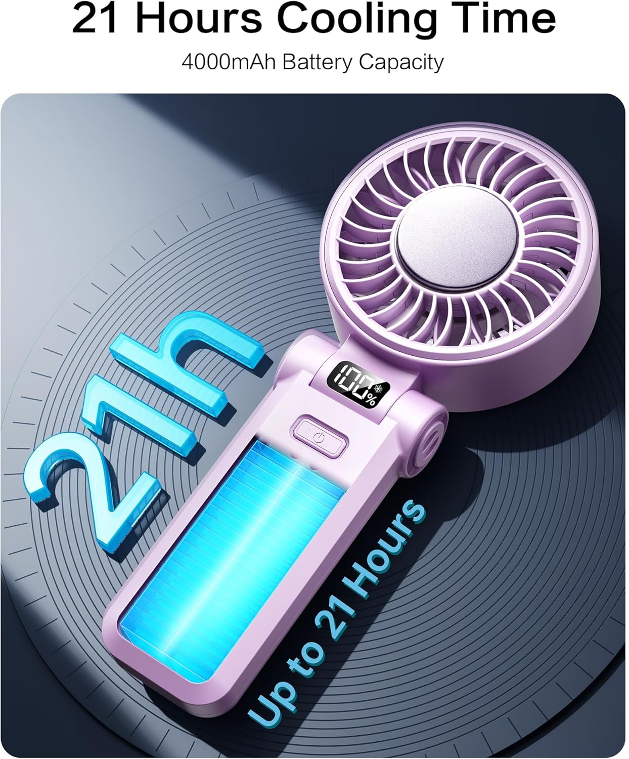 Thumbnail 5 de 3-IN-1 Mini Portable Handheld Fan 21h Runtime 🌬