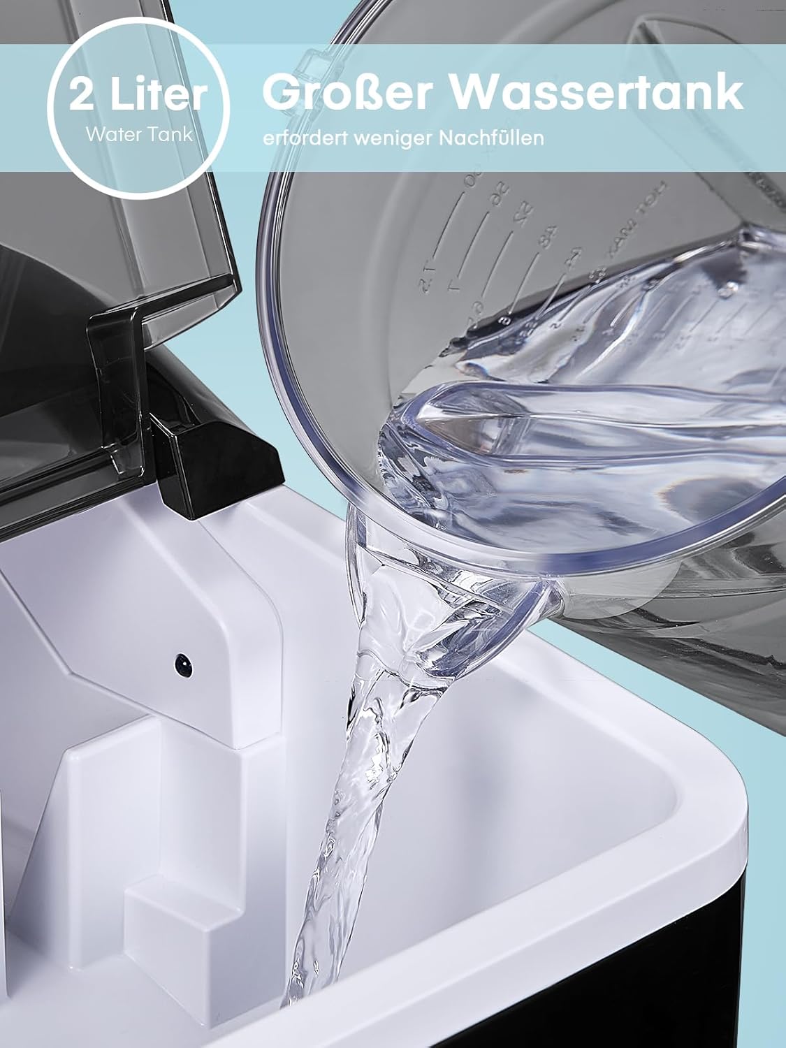 Thumbnail 4 de Eiswürfelmaschine NORTHCLAN „Testsieger 2025“ – 14 kg/24 Stunden, 9 Eiswürfel in 6–8 Minuten, 120 W (Dunkelgrau)