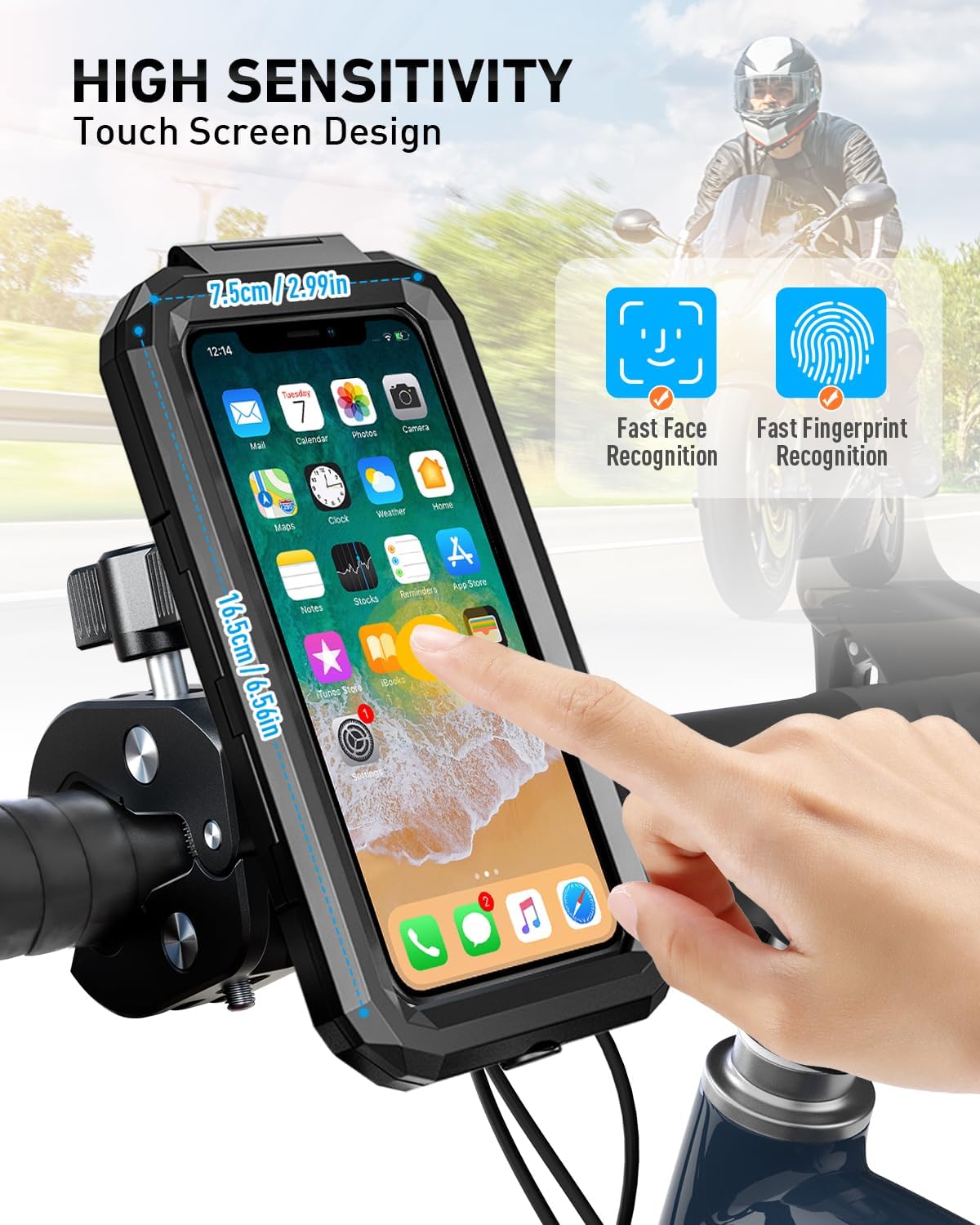 Thumbnail 6 de LUROON Support Téléphone Vélo Moto 5.5-7.0