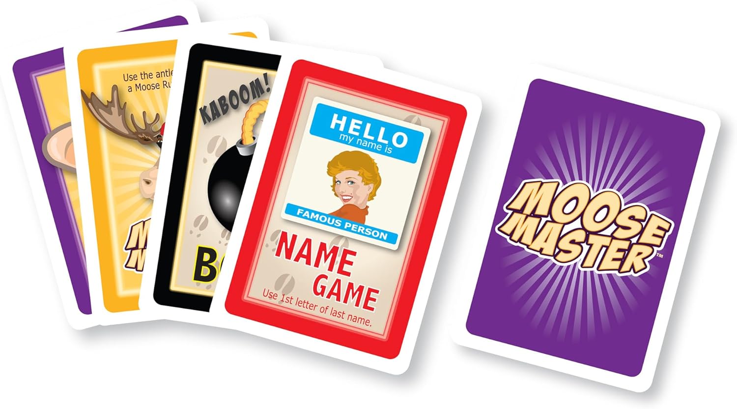 Detalle 2 de Moose Master “Laugh Until You Cry Fun” Card Game (3–10 Players, 110 Cards)