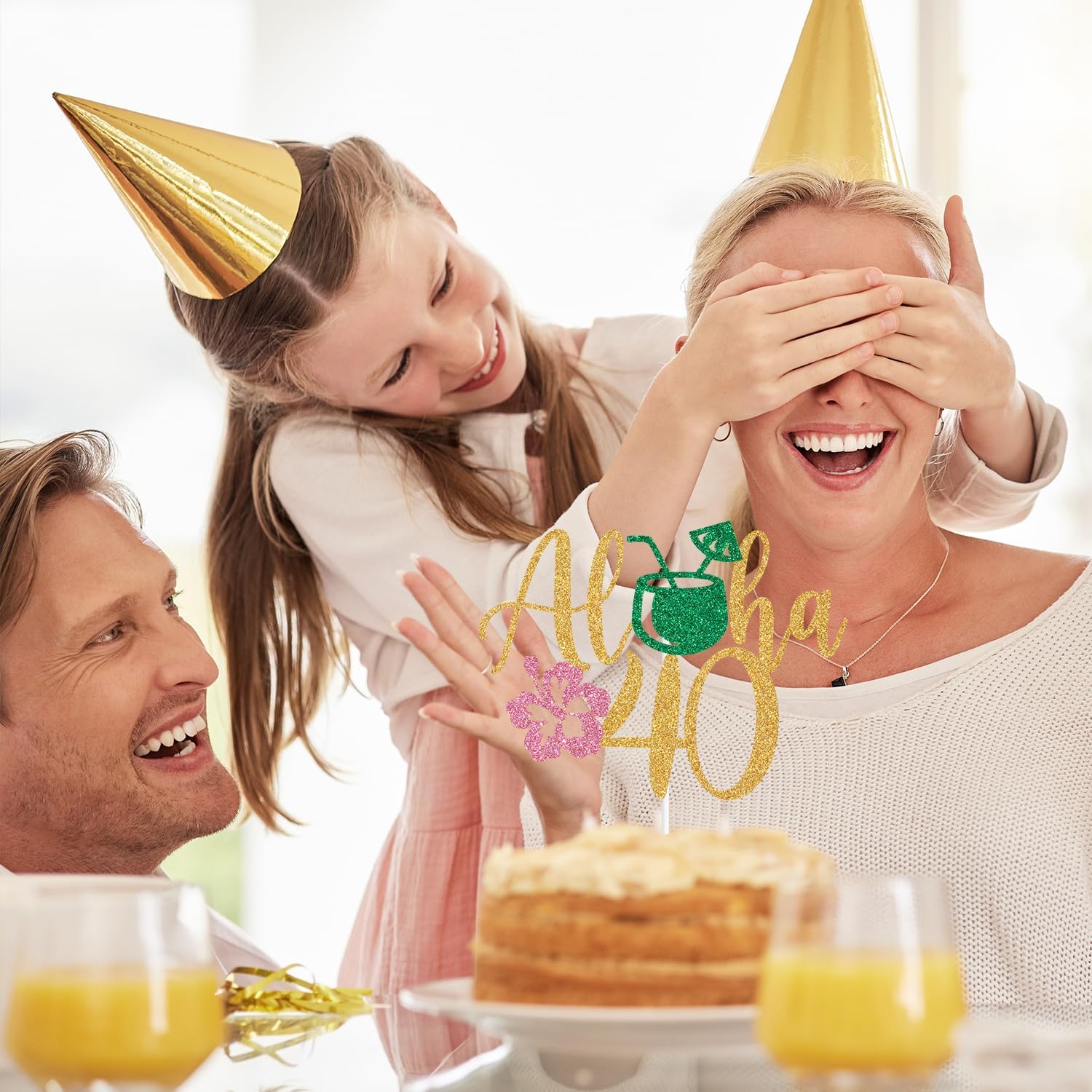 Thumbnail 3 de Aloha 40th Birthday Cake Topper