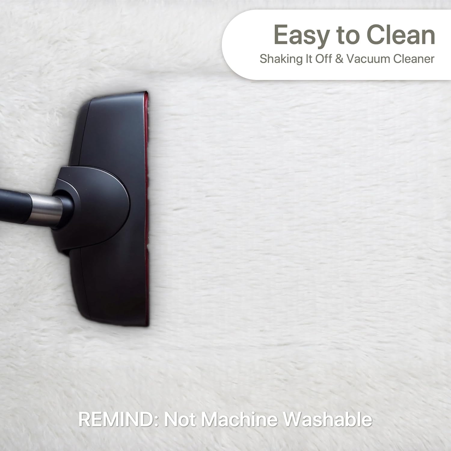 Thumbnail 3 de BEIMO Tapis Shaggy Blanc Neige 120x170 cm – douceur et sécurité pour salon et chambre