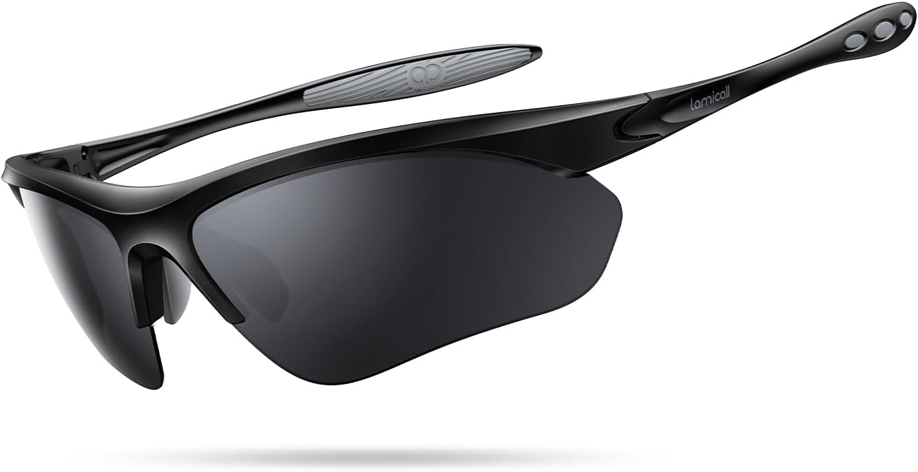 Detalle de Lamicall 2026 Polarised Sports Sunglasses, 22g, UV400, TR90 Frame