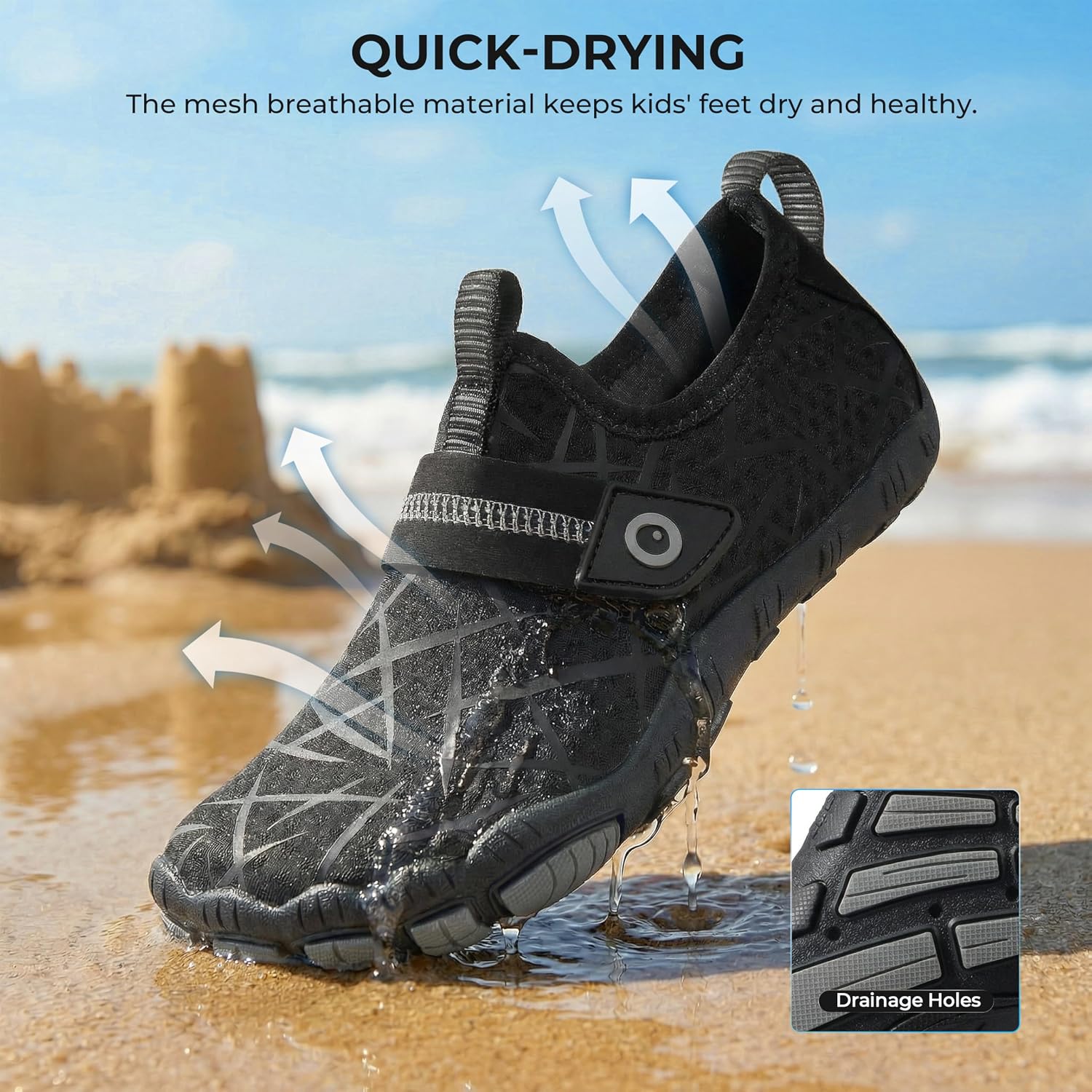 Detalle 2 de SEEKWAY Kids barefoot water shoes