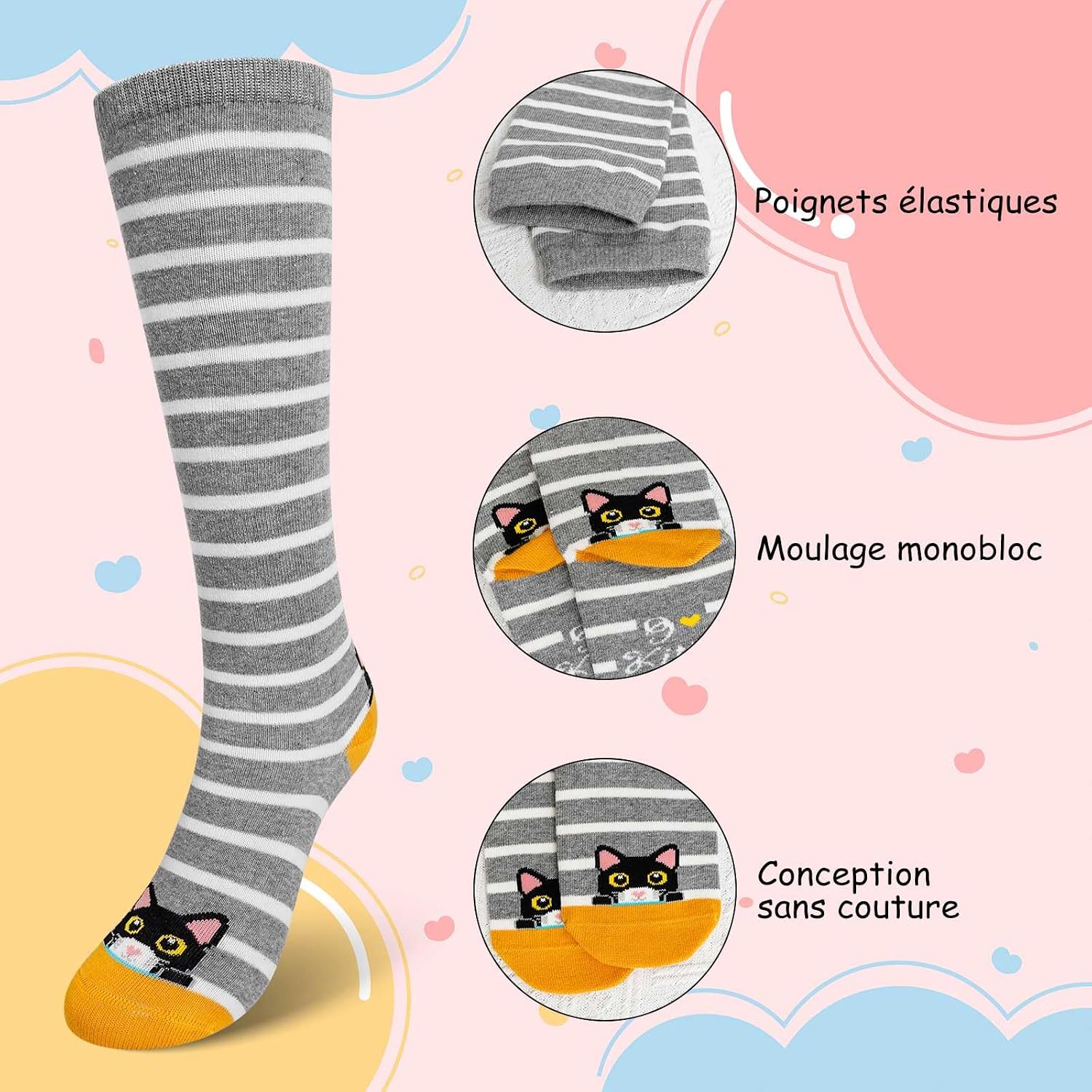 Detalle 2 de LOFIR chaussettes hautes enfant 23-38