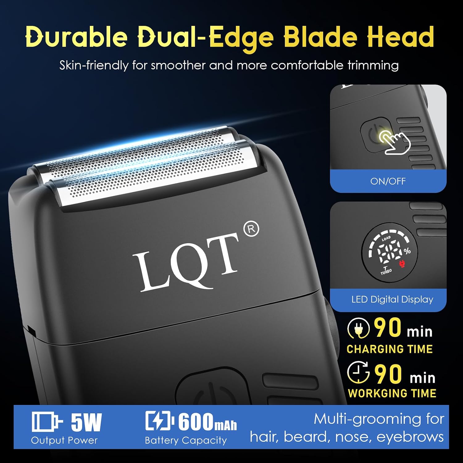 Thumbnail 6 de LQT Men's 4-in-1 Cordless Hair Clippers & Trimmer Kit