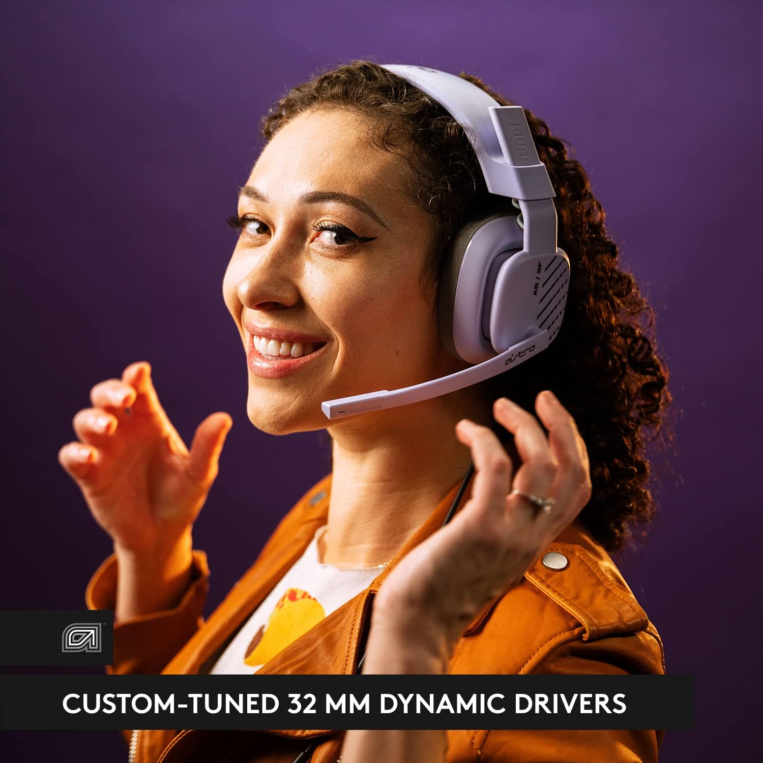 Detalle de ASTRO Gaming A10 Gen 2 Wired Gaming Headset, Lilac, 32 mm Drivers
