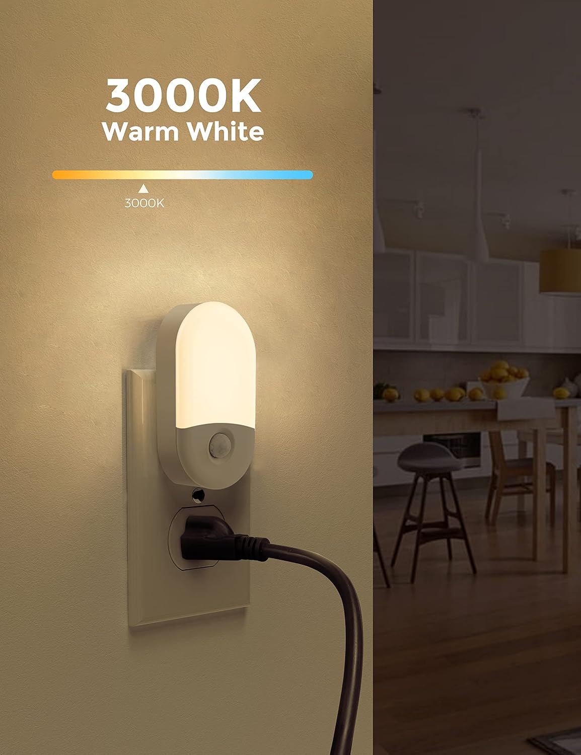 Thumbnail 1 de L LOHAS Motion Sensor Night Light, 3000K