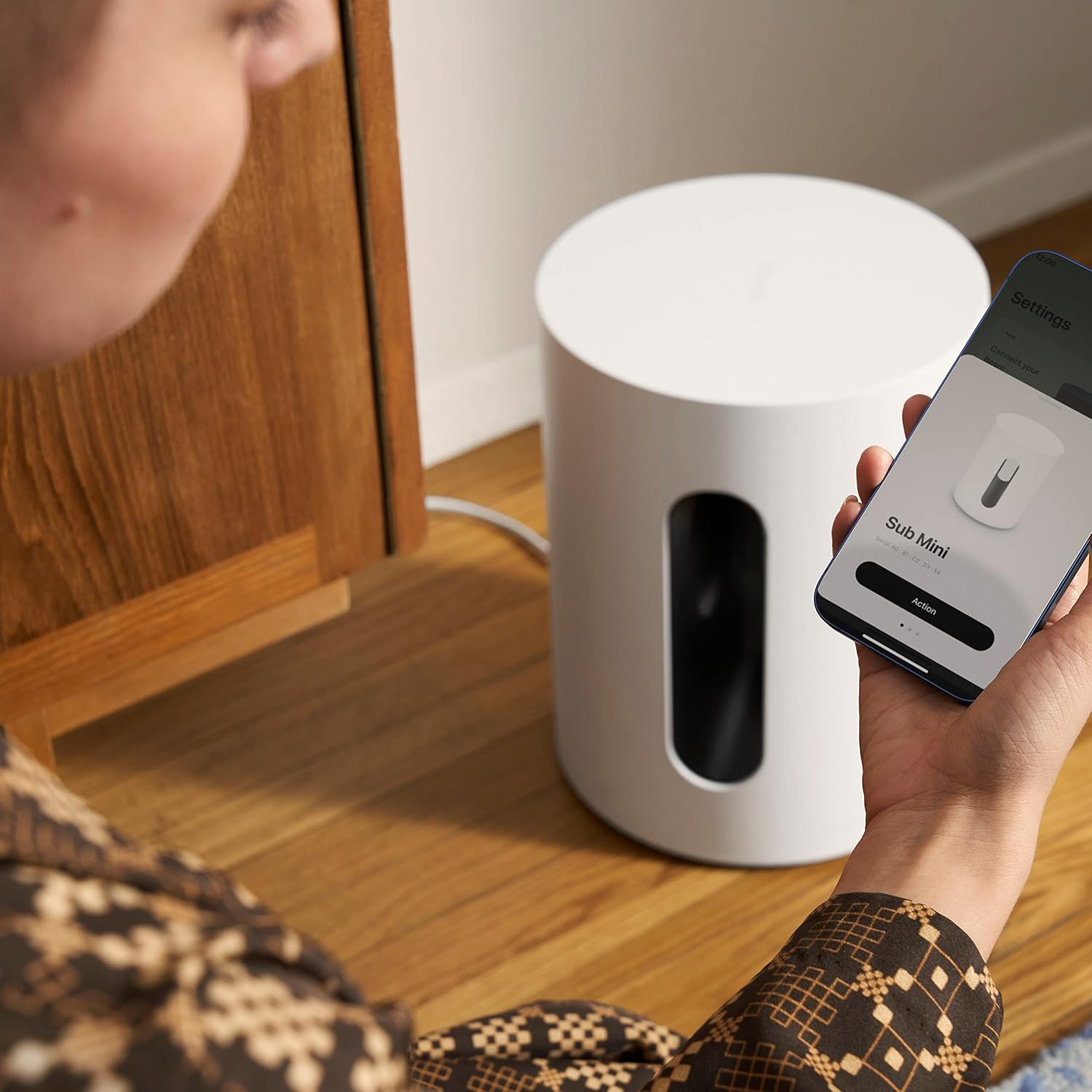 Detalle 1 de Sonos Sub Mini Kompakt-Subwoofer, Bass EQ