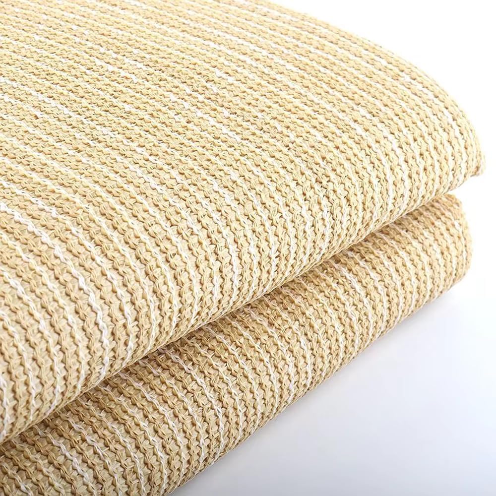 Detalle de Vocray 90% Sun Shades for Patio: 3.5x6 m Beige Breathable UV Blocking Shade Cloth