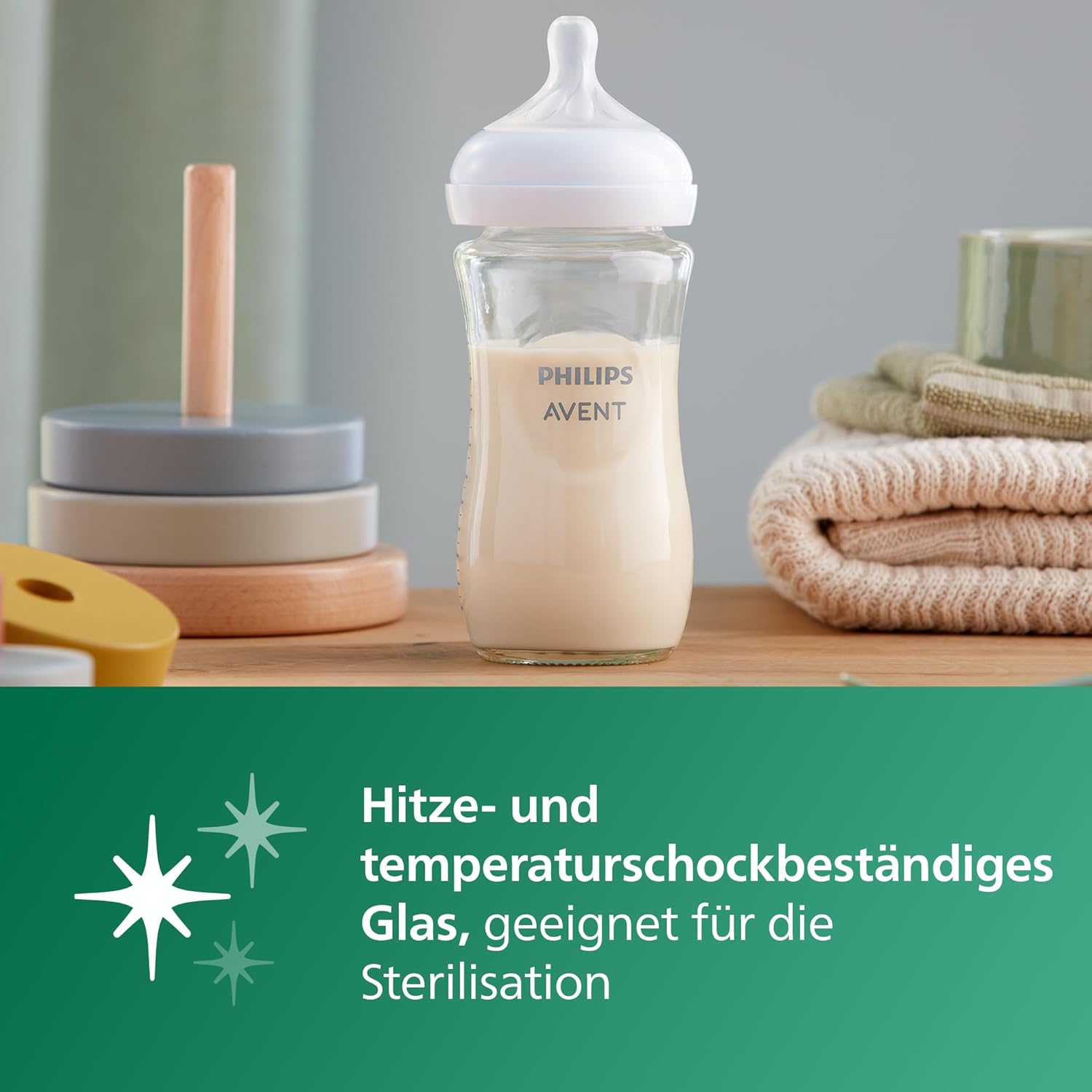 Thumbnail 6 de Philips AVENT Glas-Babyflasche Natural Response 240 ml