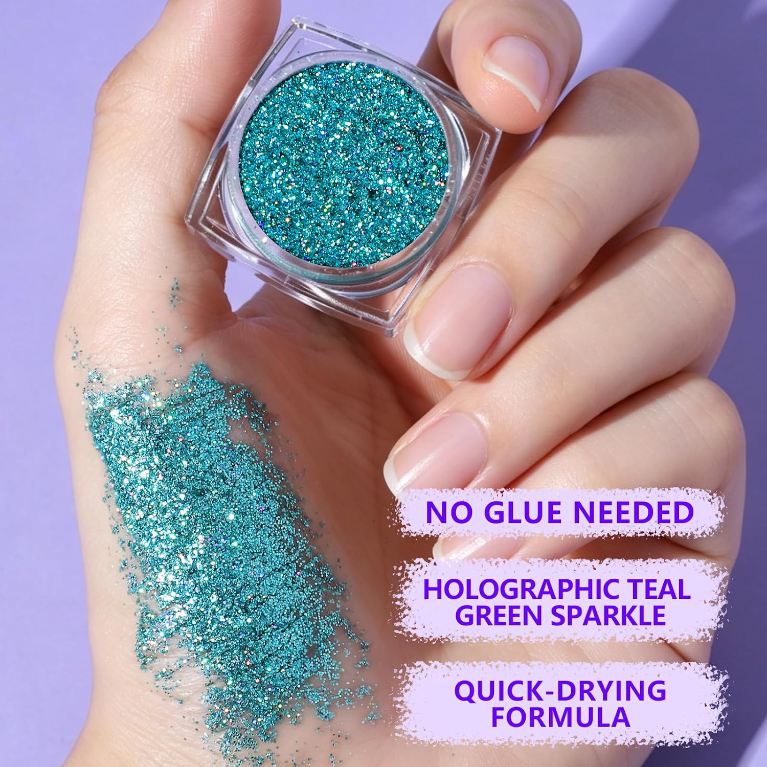 Detalle 2 de Teenitor Body Glitter and Face Gems, 4 Colors