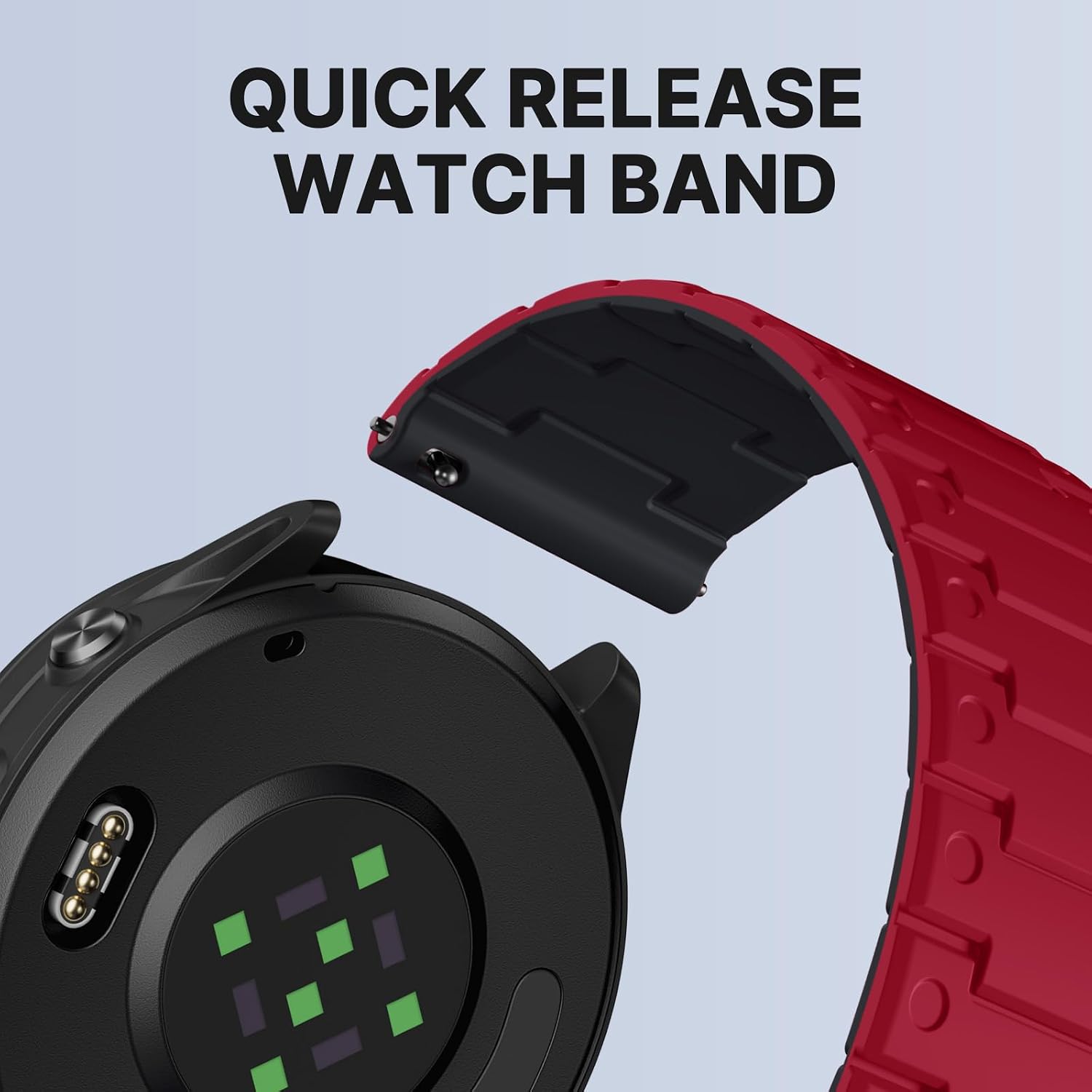 Detalle de Bandletic 20mm Magnetic Strap for Garmin and Samsung Smartwatches